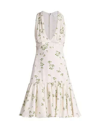 Shop Giambattista Valli Floral Sleeveless Fit & Flare Mini-Dress | Saks Fifth Avenue