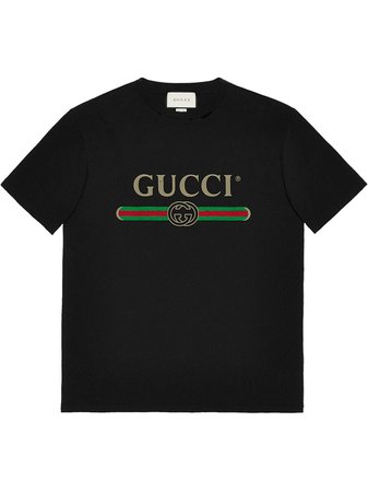 Gucci Oversized Logo T-shirt - Farfetch