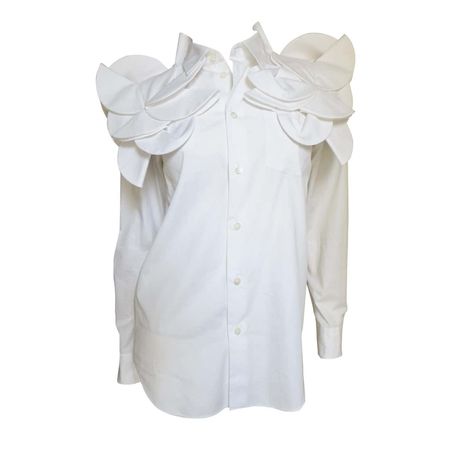 Comme des Garcons Junya Watanabe Origami Applique Shirt For Sale at 1stDibs