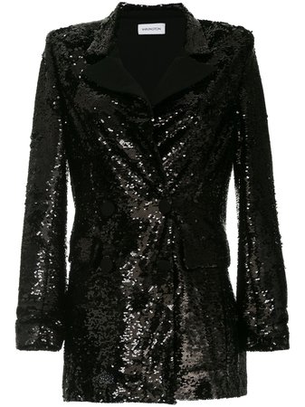Black 16Arlington Sequinned Blazer | Farfetch.com