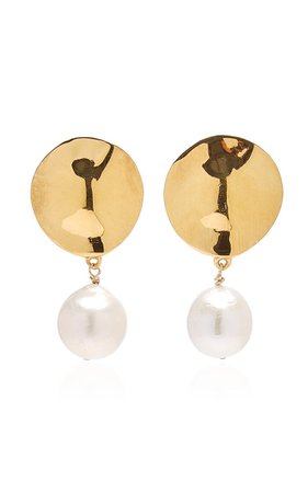 AGMES Stella Baroque Gold Vermeil Earrings