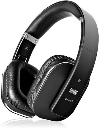 August EP650 Bluetooth Wireless Over Ear Headphones with aptX LL Low Latency / Multipoint / NFC / 3.5mm Audio in / Headset Microphone - Black: Amazon.ca: Electronics