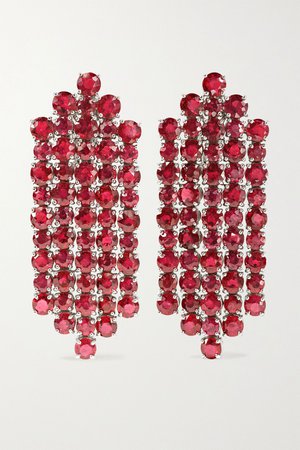 Platinum Platinum ruby earrings | Bayco | NET-A-PORTER