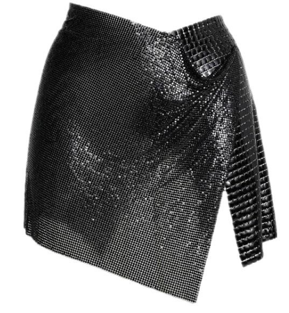 Sparkle skirt black