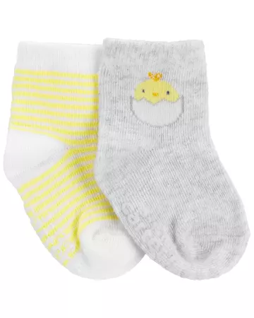 Baby Yellow 2-Pack Easter Booties | carters.com