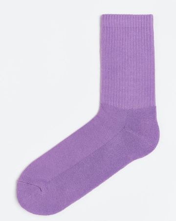 purple sock