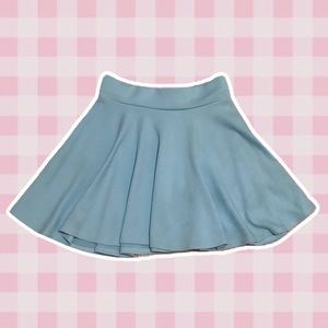 Urban Coco | Skirts | Urban Coco Pastel Blue Kawaii Basic Skater Skirt Size Small | Poshmark