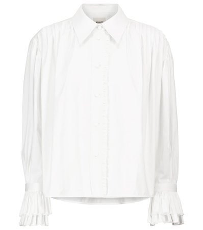 9 Khaite - Vanina cotton poplin shirt | Mytheresa
