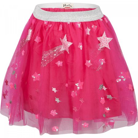 Hatley Shiny Sequins Stars Tulle Skirt in Pink — BAMBINIFASHION.COM
