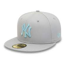 new era fitted hat grey