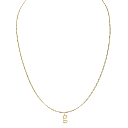 G INITIAL GOLD NECKLACE