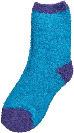 Amazon.com: Trimfit Little Girls Microfiber Fuzzy Printed Cozy Socks 4-Pack XS / 5-7 sock / 6-11 shoe size Blue-White-Purple: Gateway