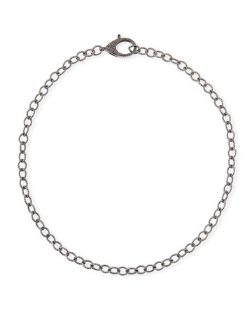 Margo Morrison 16-18" Diamond Lock Chain Necklace