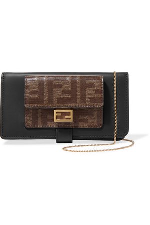 Fendi | Printed leather iPhone X and XS case | NET-A-PORTER.COM
