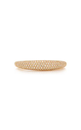 Dome 14k Gold Diamond Ring By Ef Collection | Moda Operandi
