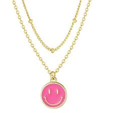 smiley face necklace