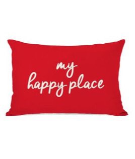my happy place pillow