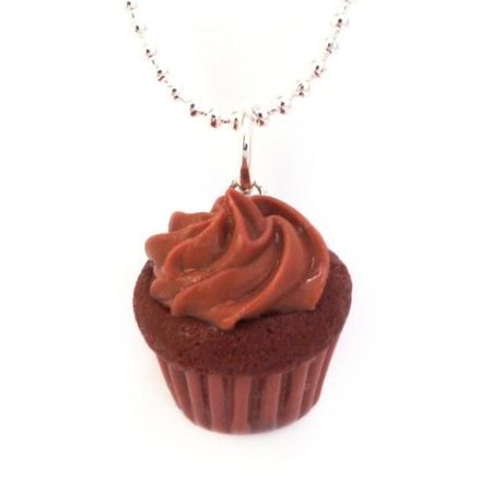 chocolate cupcake necklace