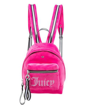 Juicy Couture NEW Juicy Robertson Velour Velvet Mini Backpack Bag Hot Pink NWT | eBay