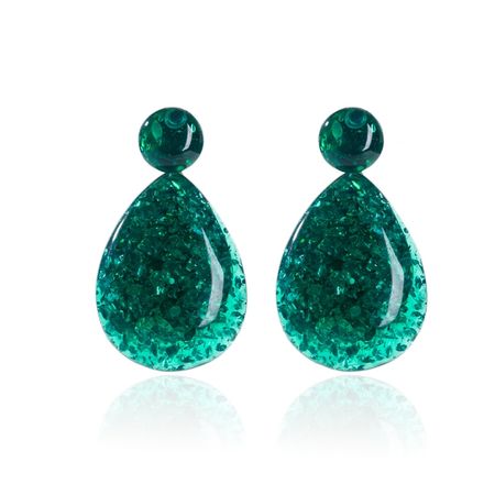 KMVEXO Fashion Bohemian Color Resin Water Drop Acrylic Earrings For Women 2018 Statement Earrings Party Accessories Wholesale|Drop Earrings| - AliExpress