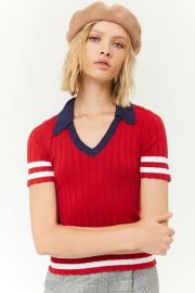 WornOnTV: Shannon’s red varsity stripe top on Fam | Odessa Adlon | Clothes and Wardrobe from TV