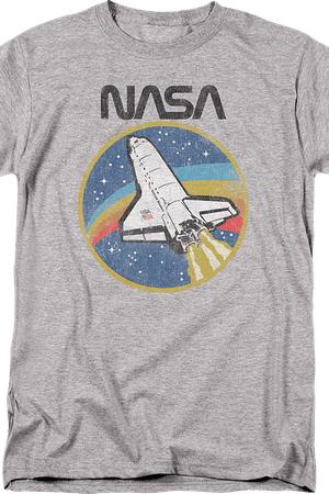 Rainbow NASA T-Shirt: NASA Mens T-Shirt
