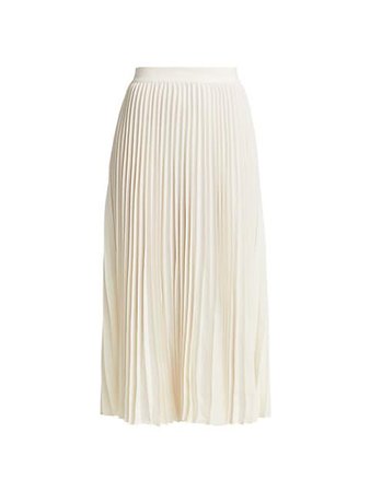 Co Essentials Elastic-Waist Pleated Skirt | SaksFifthAvenue