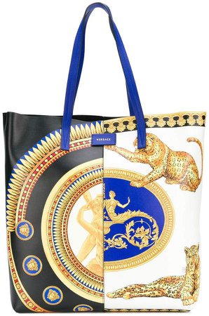 baroque print tote bag