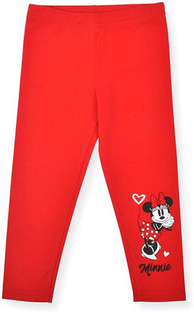 Amazon.com: Disney Girl's 2-Pack Minnie Mouse Legging Pants, Patterned and Solid Red, Size 4: Clothing, Shoes & Jewelry