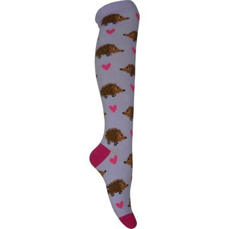 Hedgehog Heaven Knee High Socks in Purple - Poppysocks