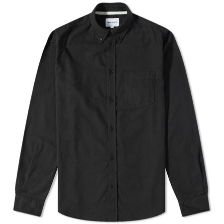 Norse Projects Anton Brushed Flannel Shirt Black | END.