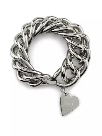 Rabanne heart-pendant chain-link Bracelet - Farfetch