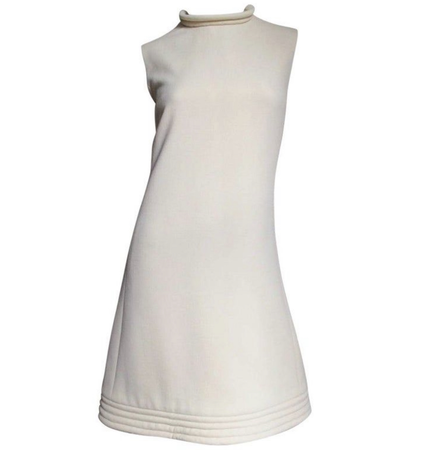 60s white space age dress