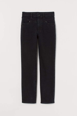 Mom Ultra High Ankle Jeans - Black