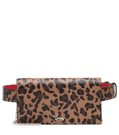 Boudoir leopard-print leather belt bag