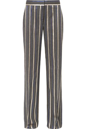 Peter Pilotto | Metallic striped jacquard wide-leg pants | NET-A-PORTER.COM