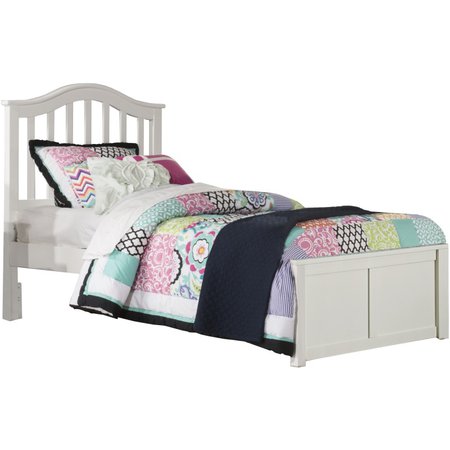 Twin Finley Arch Spindle Platform Bed - White by Hillsdale Furniture - 2184-7420+33001+33008+2191-100 | Riley's Furniture & Mattress