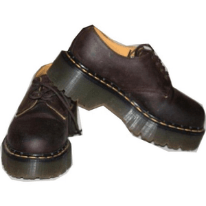 brown doc marten chunk loafers