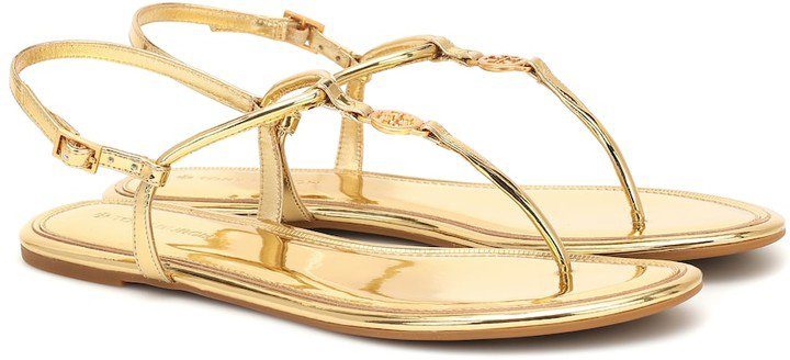 Emmy patent-leather sandals