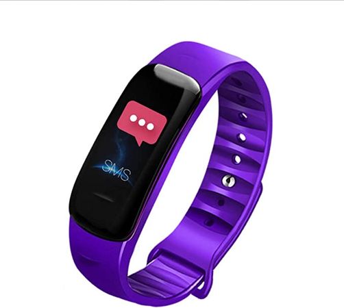 Amazon.com: WEIXINMWP Smart Watch Sport Fitness Tracker Heart Rate Blood Pressure Smart Band Pedometer iOS Android Smart Bracelet Wristband,Purple : Electronics