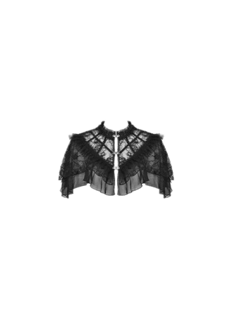black lace cape