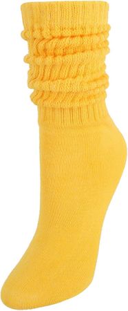 Amazon.com: CTM® Women's Super Soft Slouch Socks (1 Pair), Yellow : Clothing, Shoes & Jewelry
