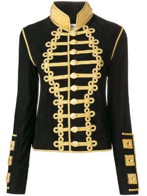 Black and Gold Military Style Jacket