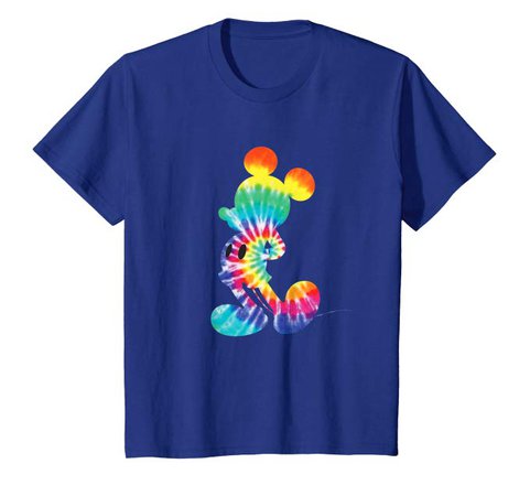 Amazon.com: Disney Mickey Mouse Rainbow Tie Dye T-Shirt: Clothing