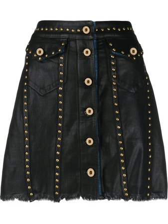 Versace Jeans Couture Studded Short Skirt | Farfetch.com