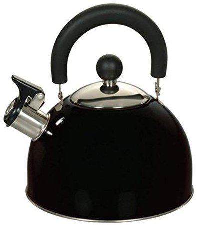 Dura Kleen 309-BK Whistle Tea Kettle, Stainless Steel, 2.5 Quart, Black: Amazon.ca: Home & Kitchen