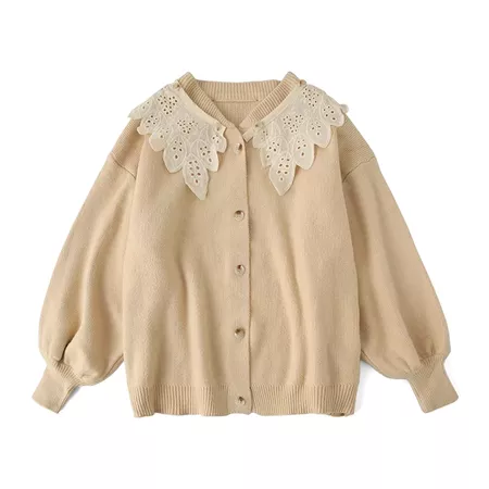 Autumn winter sweet lolita coat detachable collar lantern sleece kawaii knitted sweater keep warm loose gothic lolita coat loli|Lolita Dresses| - AliExpress
