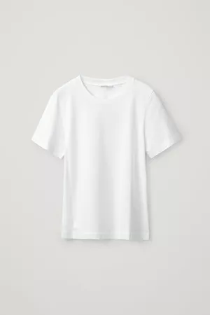 REGULAR FIT T-SHIRT - White - T-shirts - COS GB