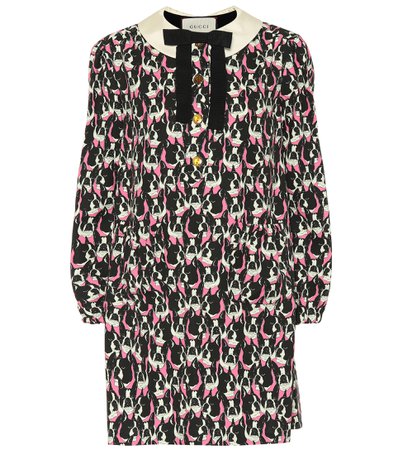 Dog-Printed Cotton Dress | Gucci - mytheresa.com