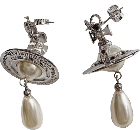 vivienne westwood pearl drop earrings